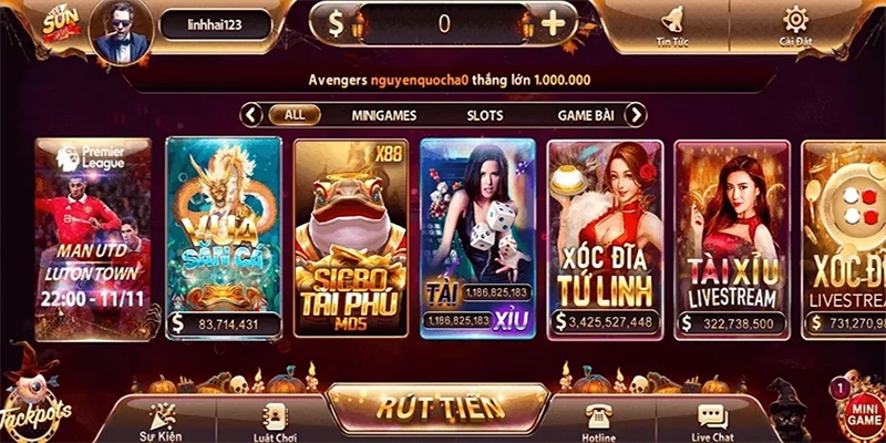 Kho game Sunwin cực hot 2026