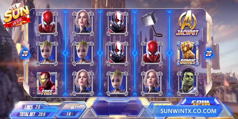 Cách vận hành chi tiết của siêu phẩm nổ hũ Avengers Sunwin
