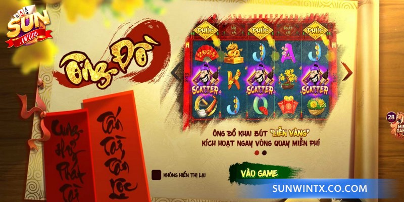 Nổ hũ Ông Đồ Sunwin là một trong những trò chơi slot trực tuyến quen thuộc 