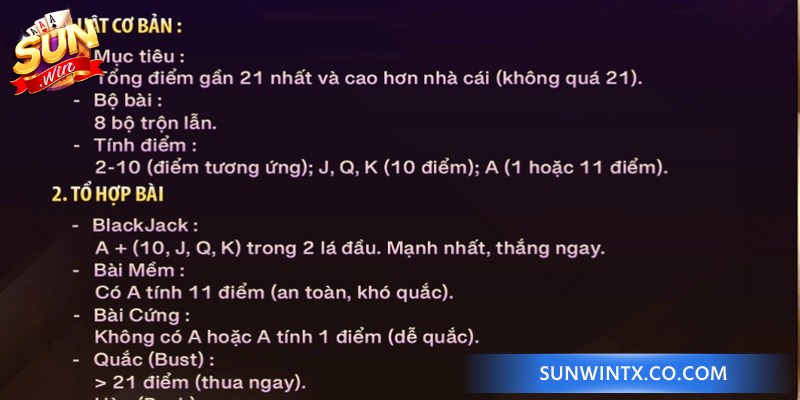 Thông tin về cách chơi Xì Dách Sunwin chi tiết cho bạn 